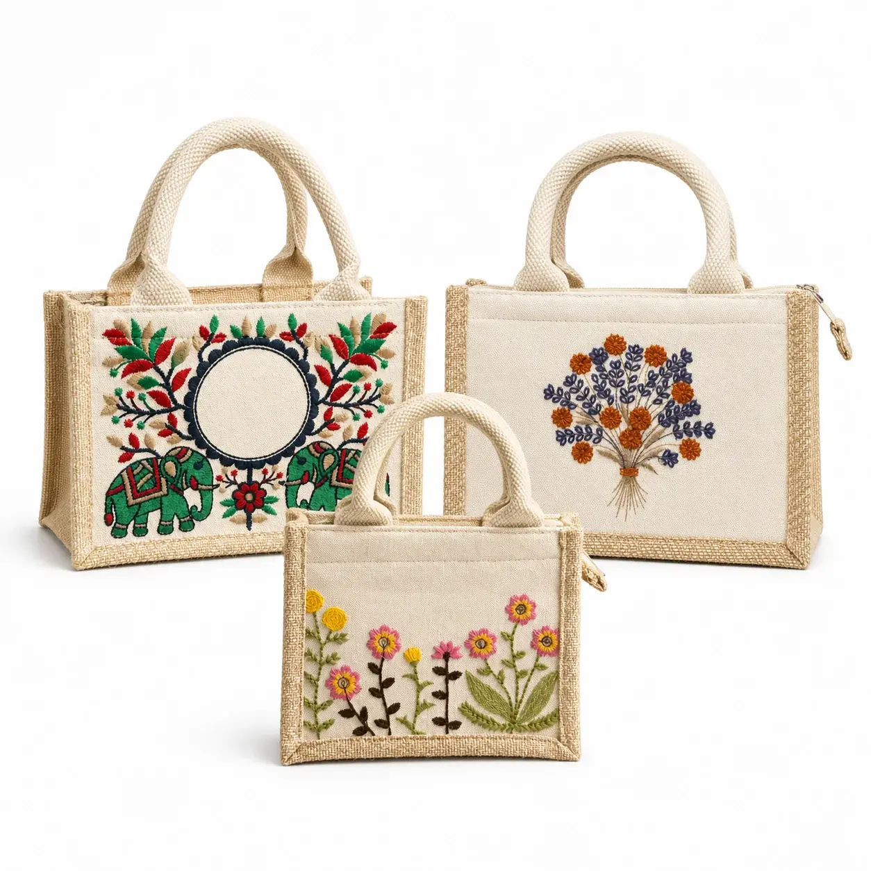 Mini Embroidered Hamper Bag Sample Kit