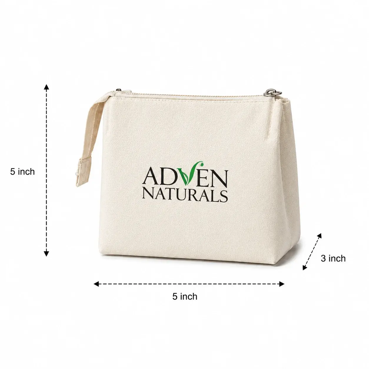 5x5x3 Canvas Zipper Pouch